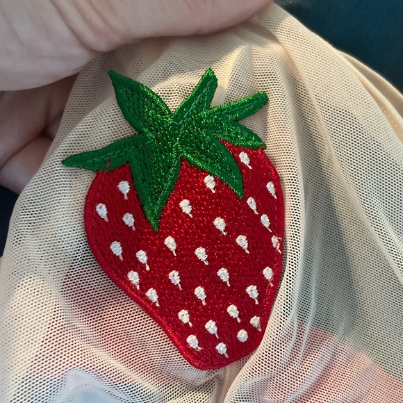 NWOT Strawberry Appliqué Bralette from a shop in Paris, France - Picture 6 of 6